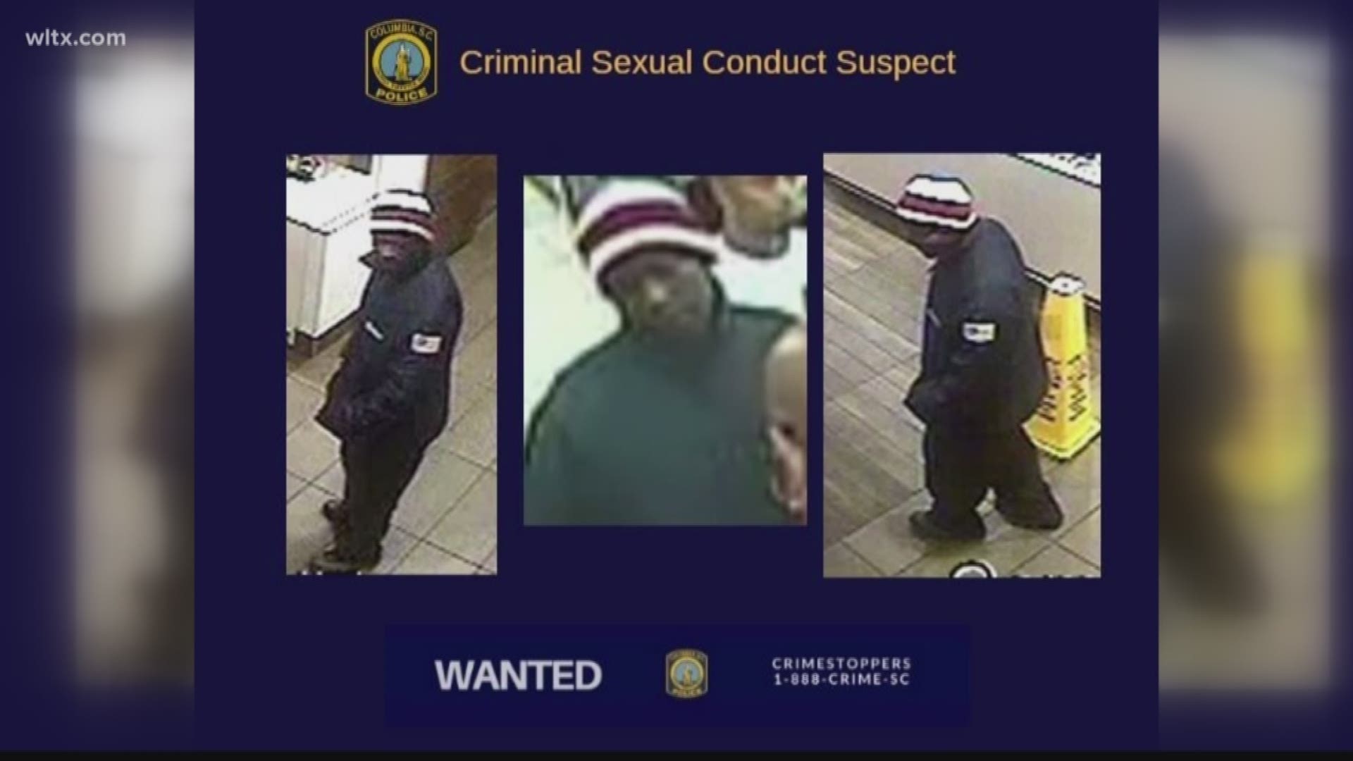 Pictures Released Of Downtown Columbia Sex Assault Suspect Wltx