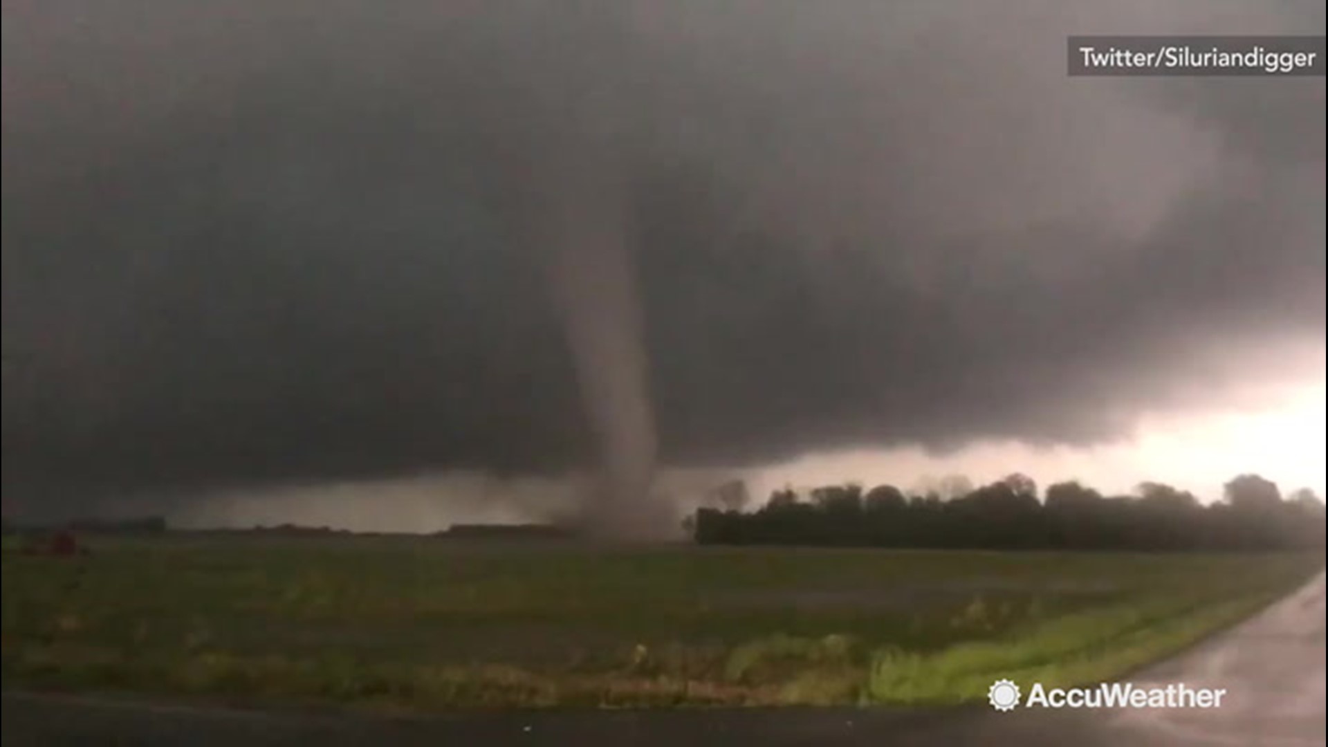 A tornado touches down and builds in power in this amazing footage taken on May 27th around Somerset, Indiana.