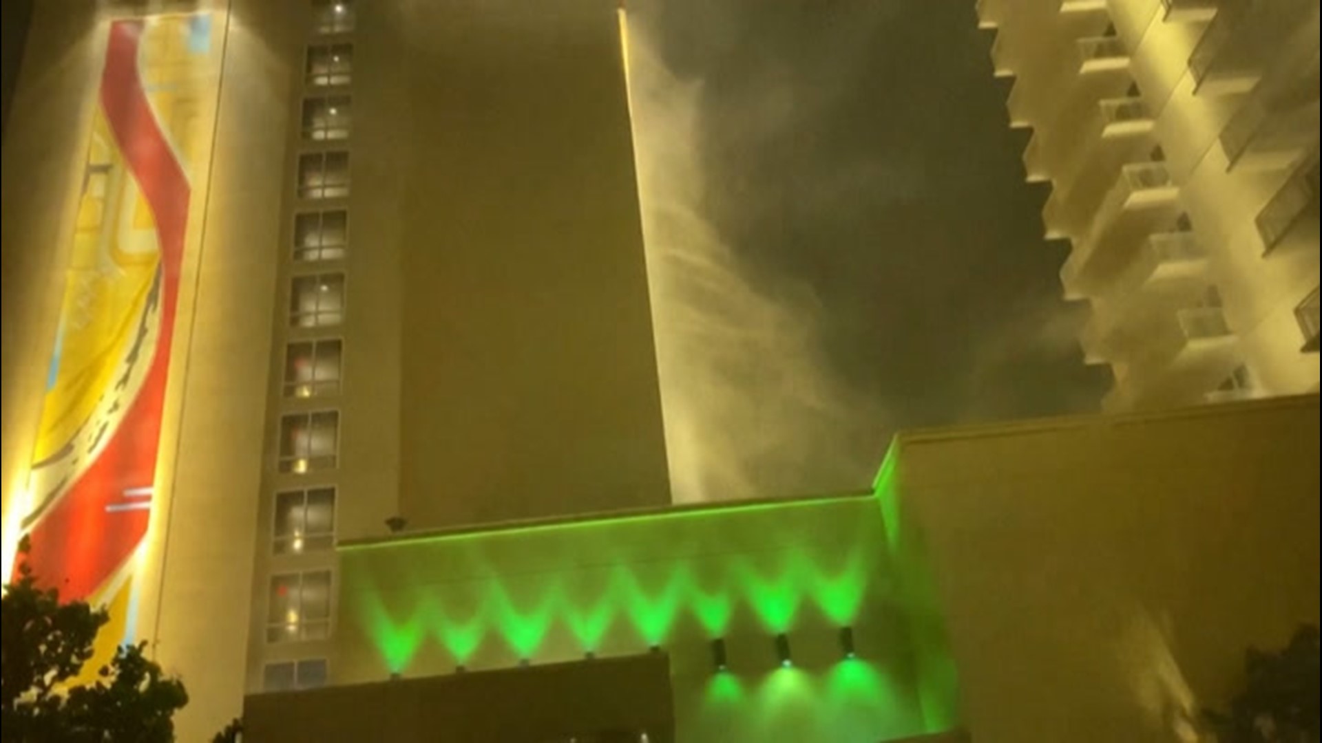 Hurricane Laura blasted the Louisiana coast with powerful winds and heavy rain as it made landfall in Lake Charles, Louisiana, on Aug. 27.