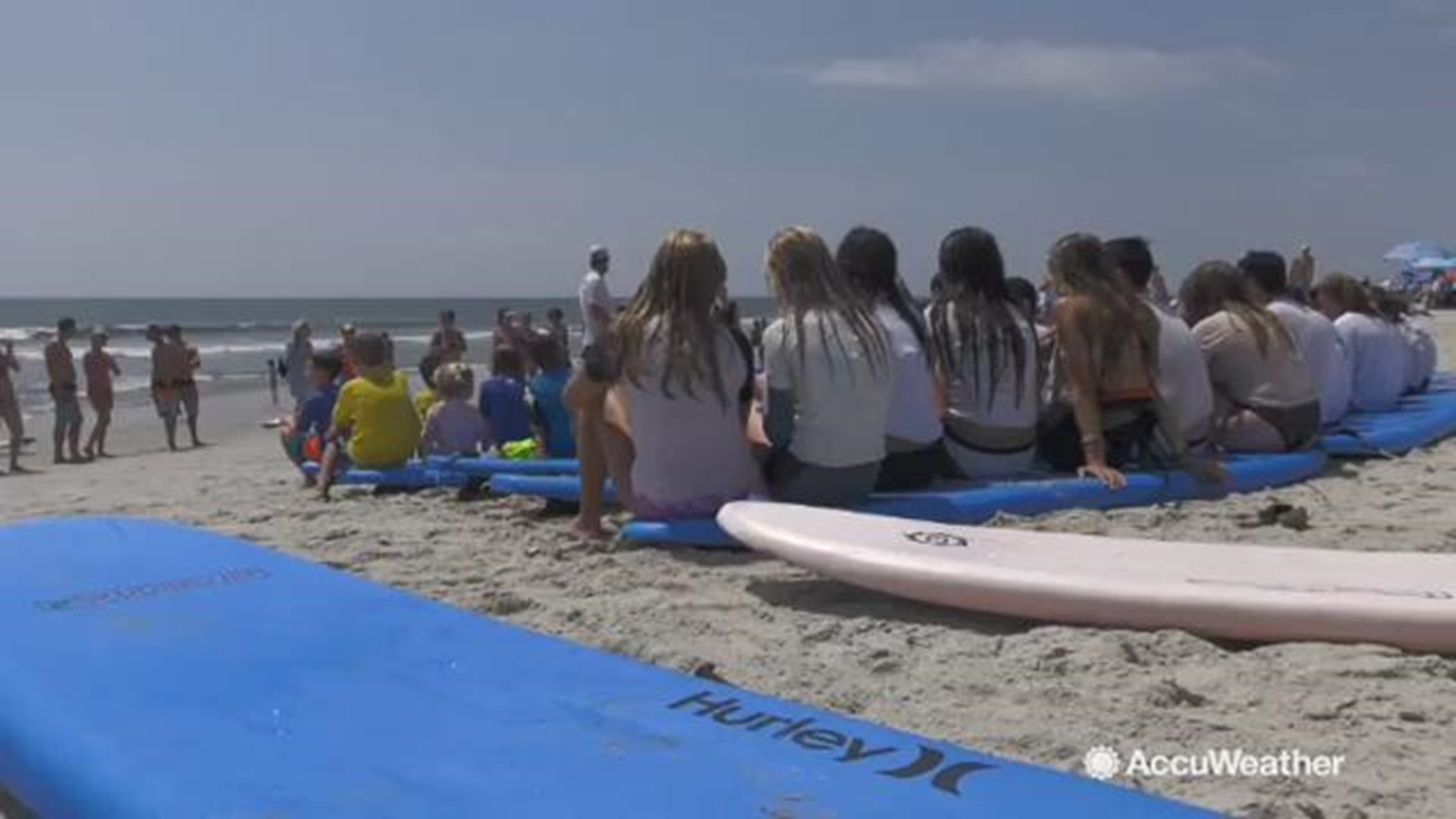 AccuWeather reporter Kena Vernon was in Long Beach, New York where the Surf for All organization held surfing lessons for kids with disabilities.