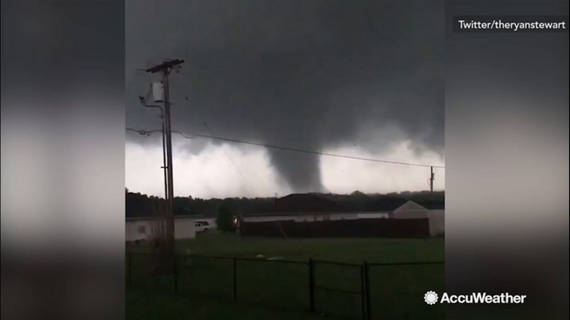 A tornado was filmed about three blocks away in Carl Junction, Missouri on May 22.