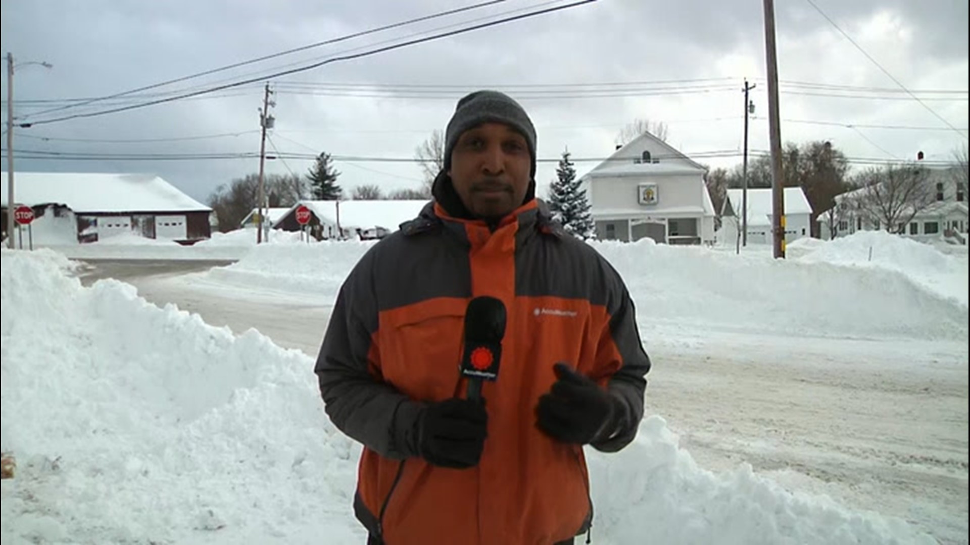 Our Dexter Henry was in Adams Center, New York covering his first lake-effect event dealing blizzard and whiteout conditions He joined us on the AccuWeather Network to share his experience.