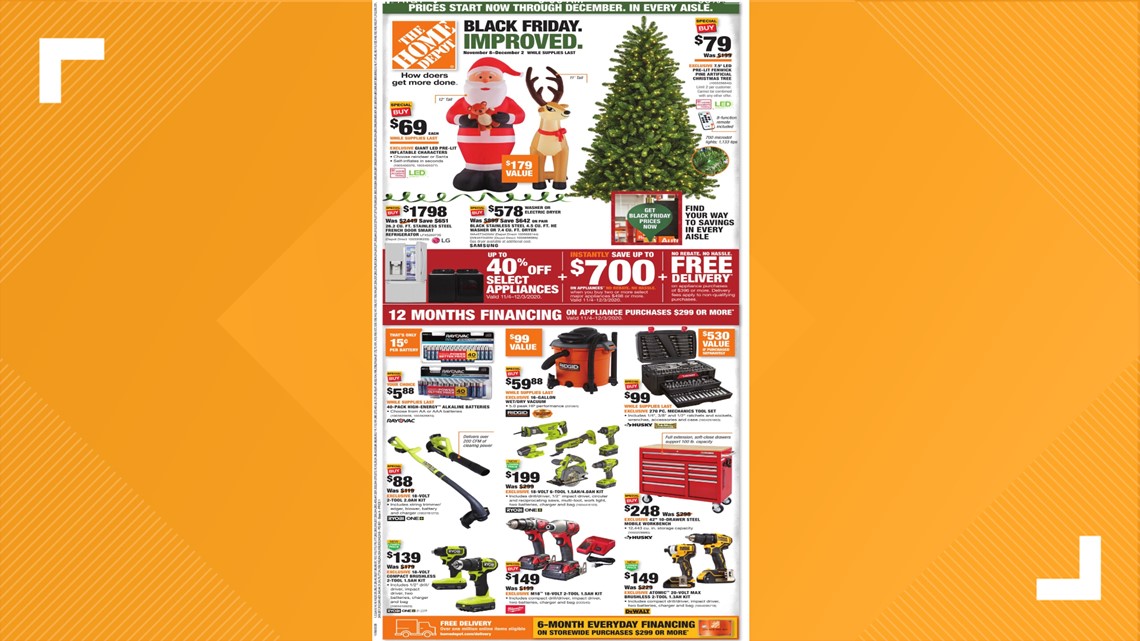 Home Depot releases 2020 Black Friday ad with extended shopping | www.semadata.org