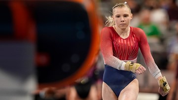 Carey, 21, was the second to compete. Simone Biles wins 7th US Gymnastics title by nearly 5 ...
