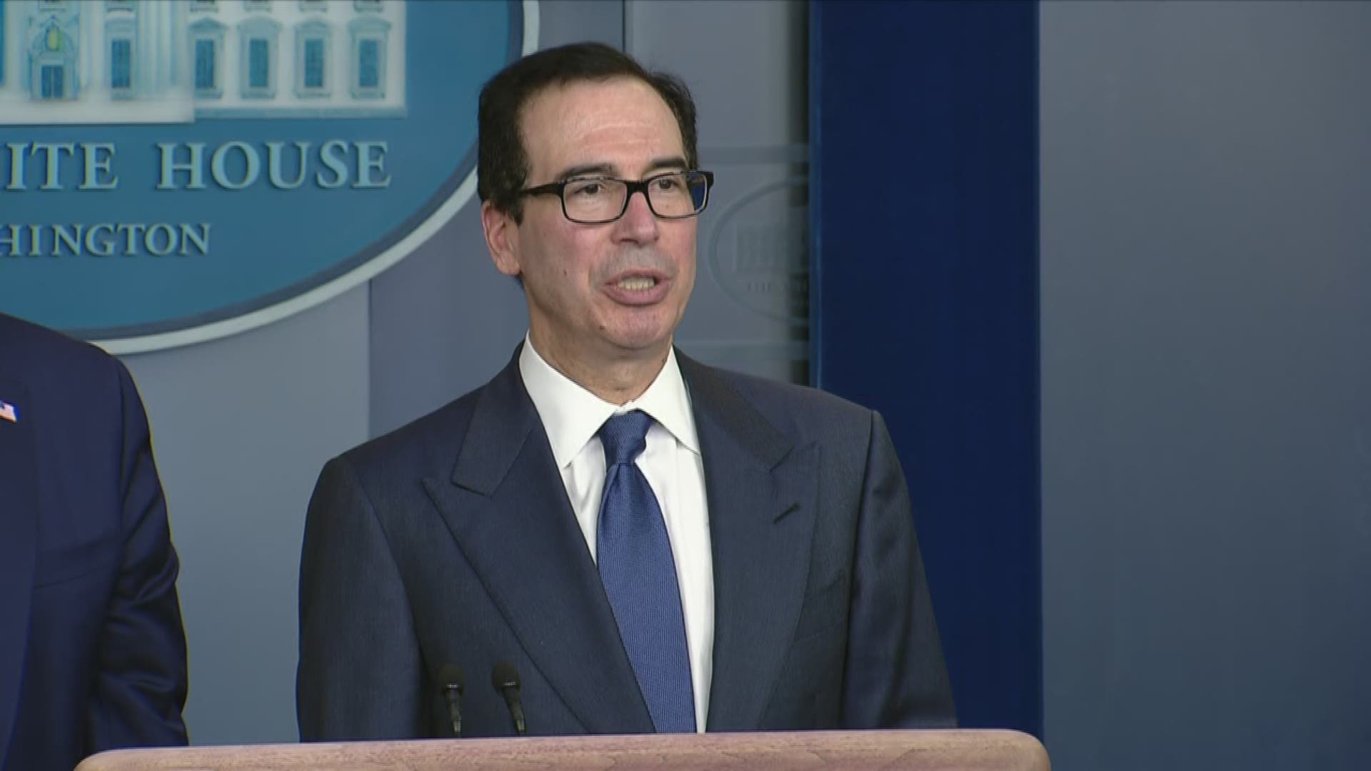 U.S. Treasury Secretary Steven Mnuchin said Wednesday that he expects direct payments to taxpayers from the $2 trillion aid package to start in three weeks.