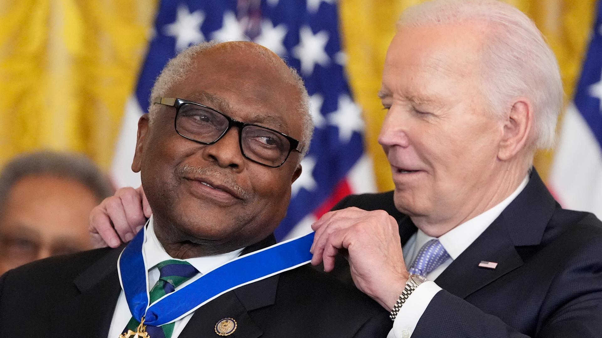 South Carolina's U.S. Rep. James Clyburn is among this year's recipients of the Presidential Medal of Honor.