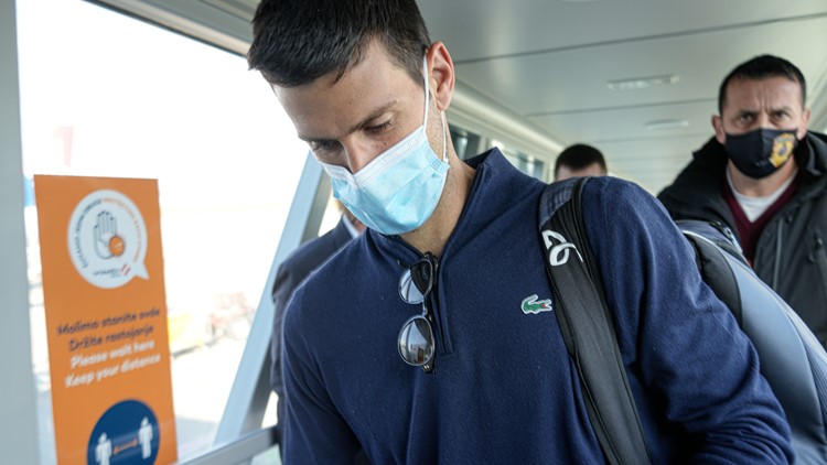 Novak Djokovic lands in Serbia as questions arise over French Open
