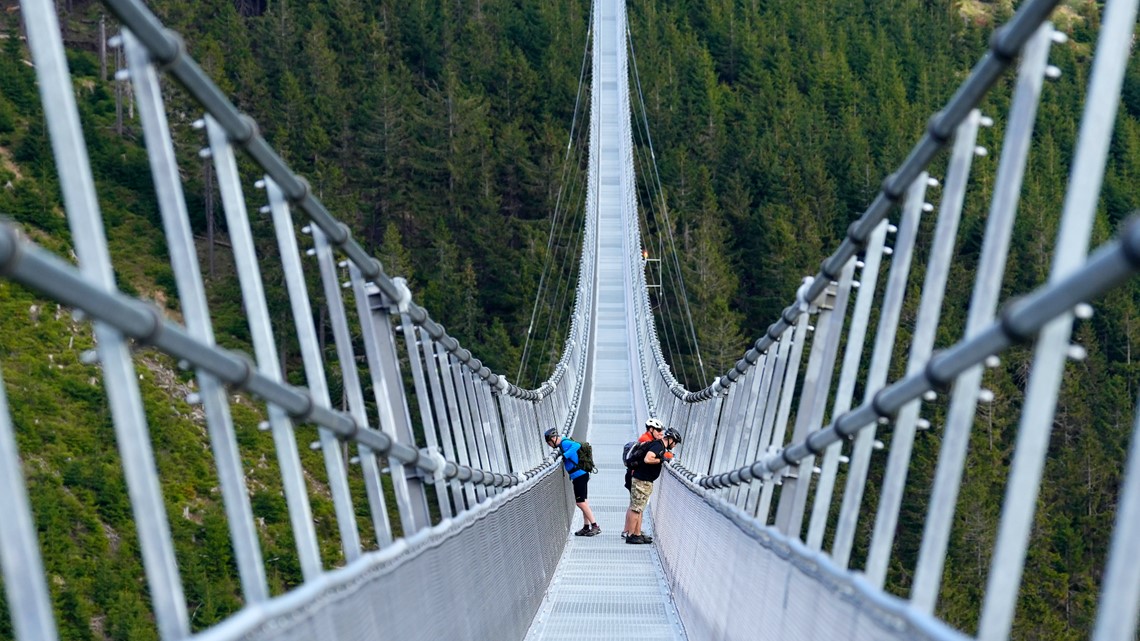 World's longest pedestrian suspension bridge opens in Czech - Vimarsana News