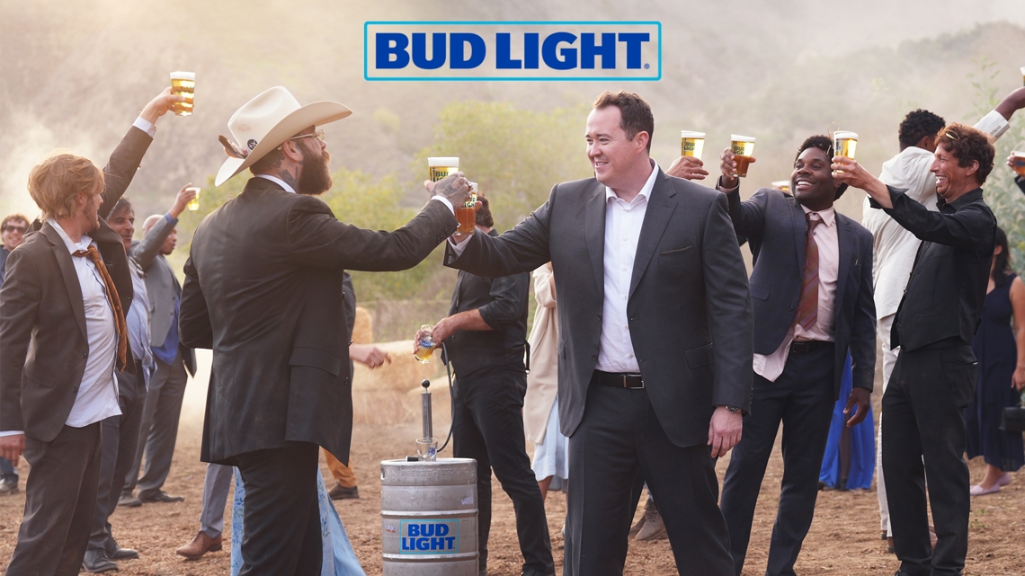 Bud Light reunites Post Malone, Peyton Manning and Shane Gillis for Super Bowl ad