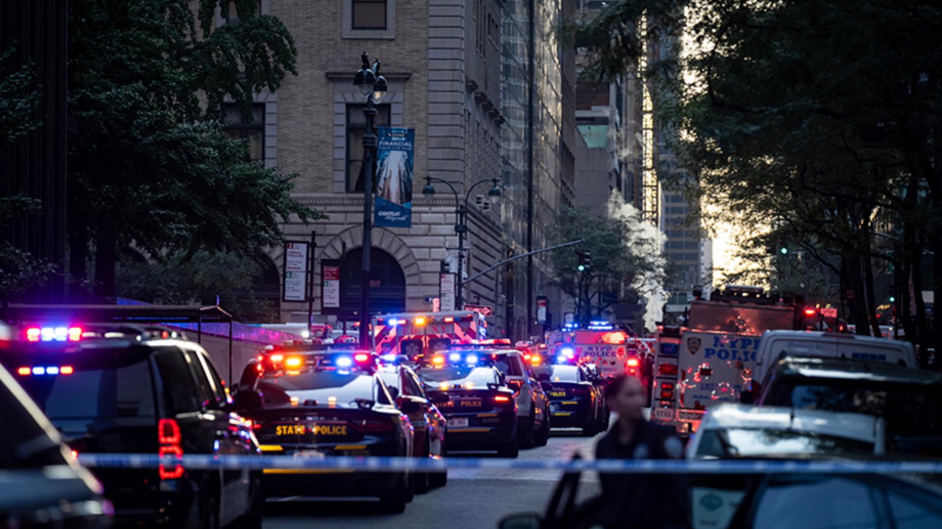The shooting occurred in a midtown Manhattan office building that houses some of the country’s top financial firms.