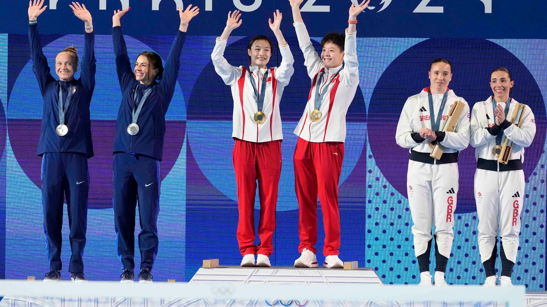 Team USA wins silver in women's synchronized diving at Olympics | wltx.com