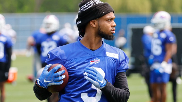 Months after nearly dying on the field, Damar Hamlin returns to practice