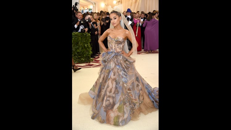 Met Gala 2018 Ariana Grande S Vera Wang Draws Inspiration From