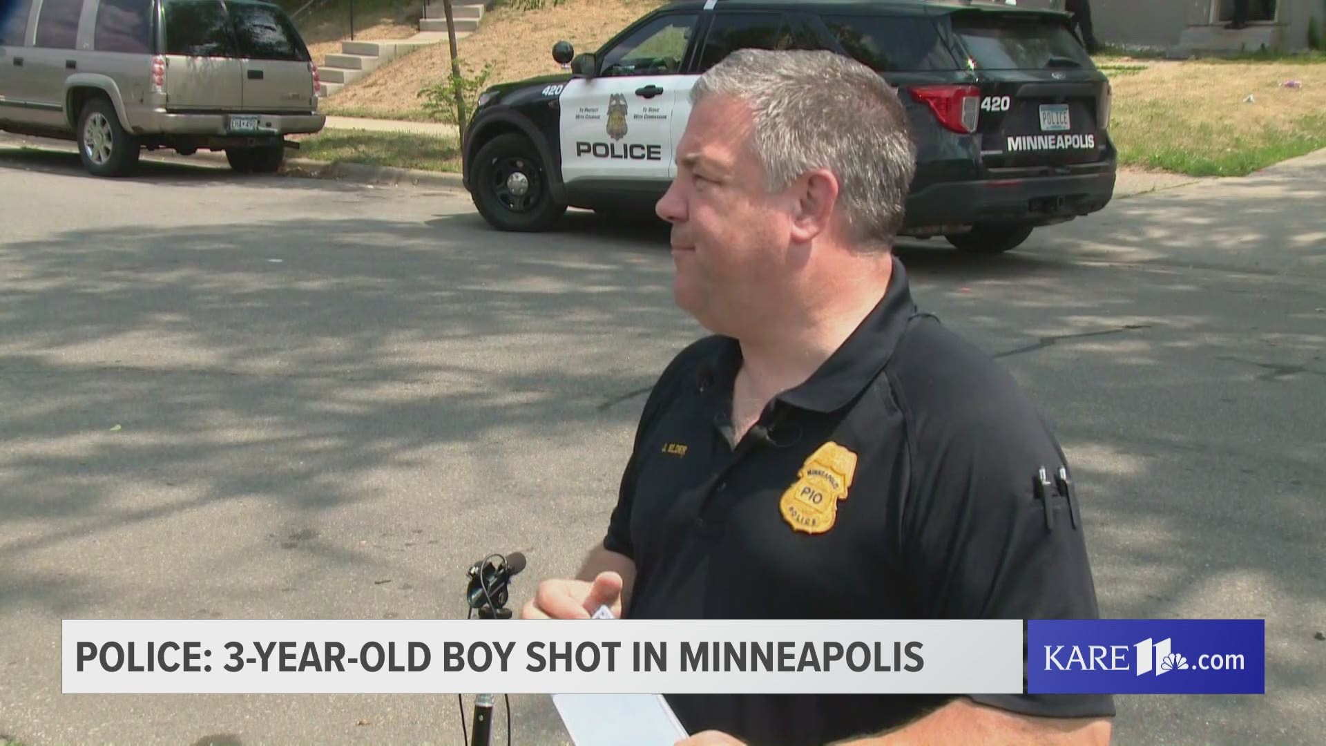 According to Minneapolis police, the child was taken to HCMC with a "very serious gunshot wound."