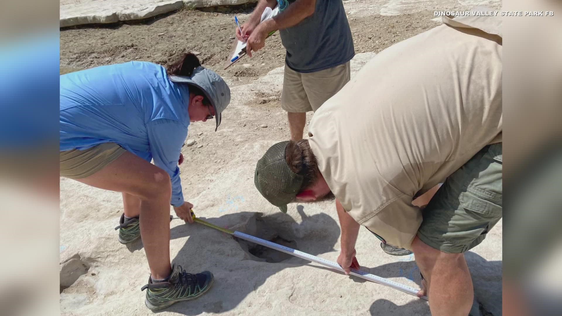 "When it starts raining they will fill up with water and mud. Most likely we will not see them like this again for a very long time," the park said.