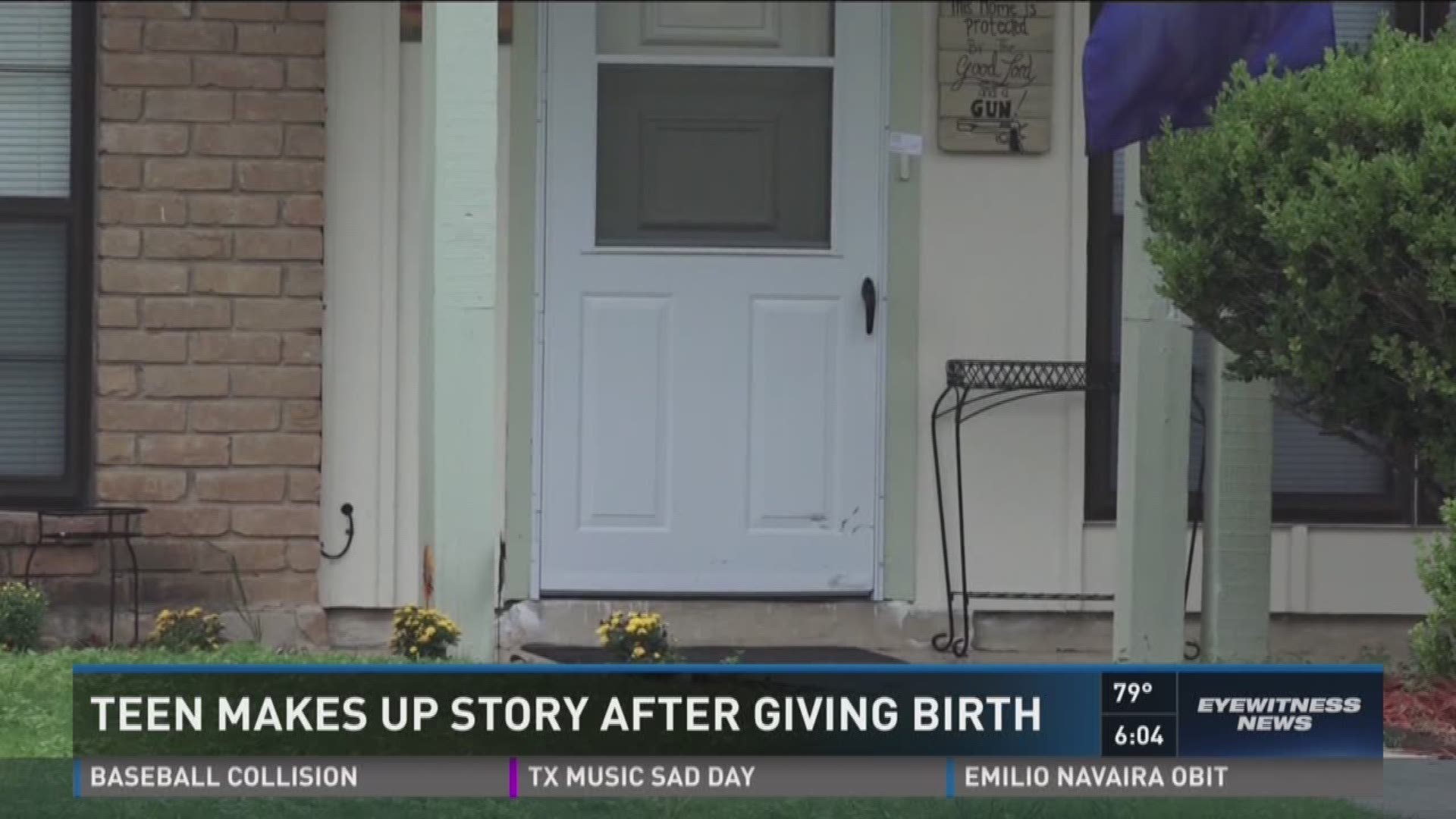 Teen makes up story after giving birth
