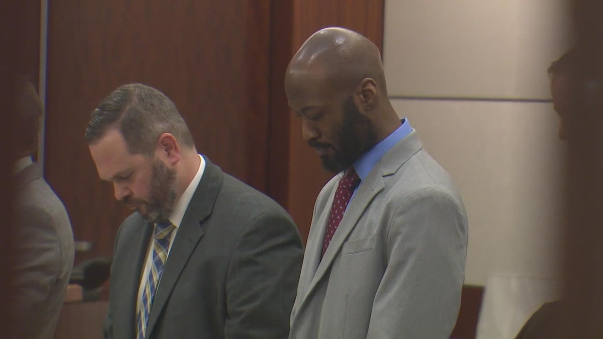 The two men said they thought someone was just being roughed up, but found the little boy unconscious and covered in blood after his attacker ran away.