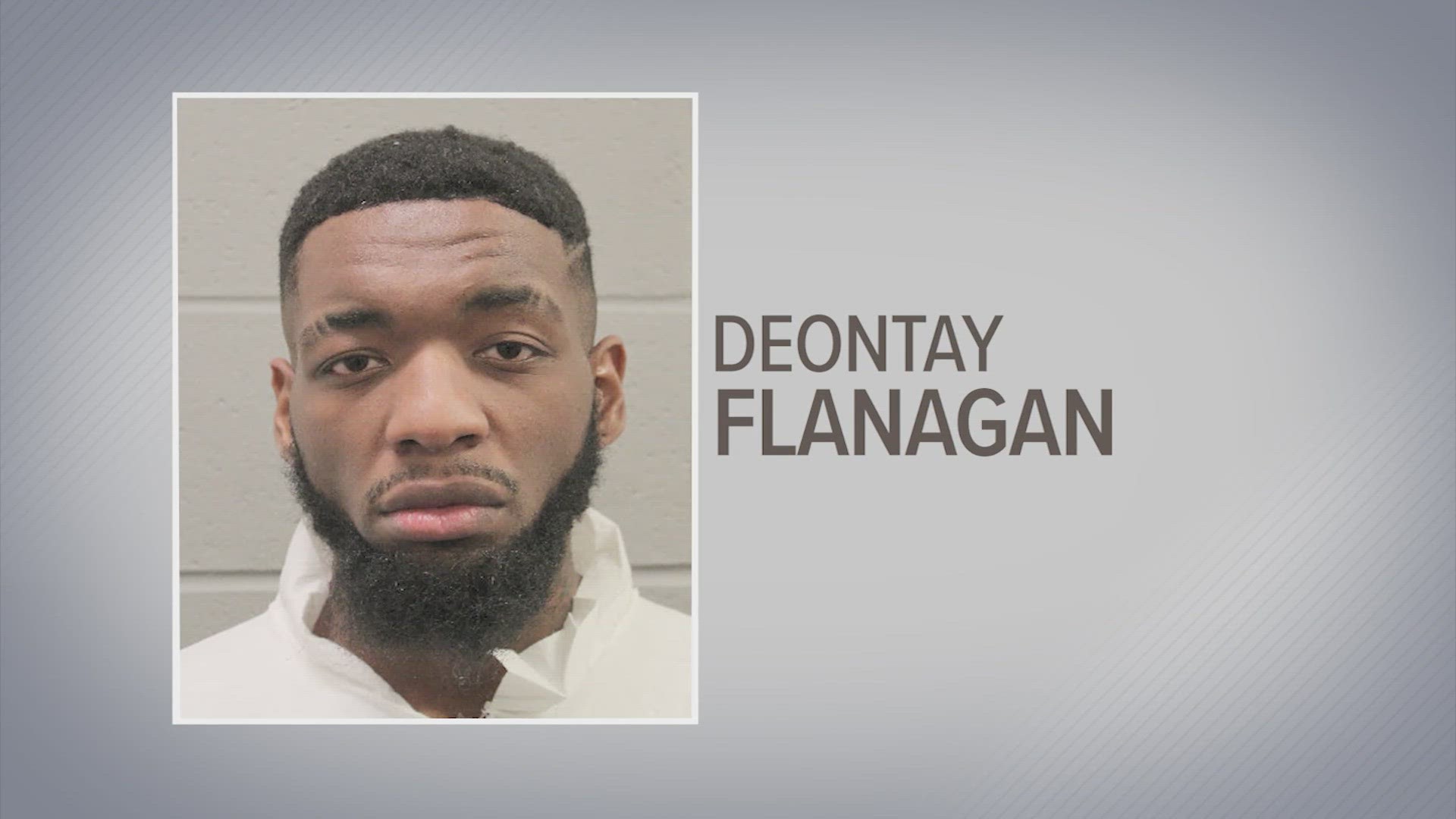 Deontay Flanagan is accused of killing his two-year-old daughter during a chase and standoff Monday.
