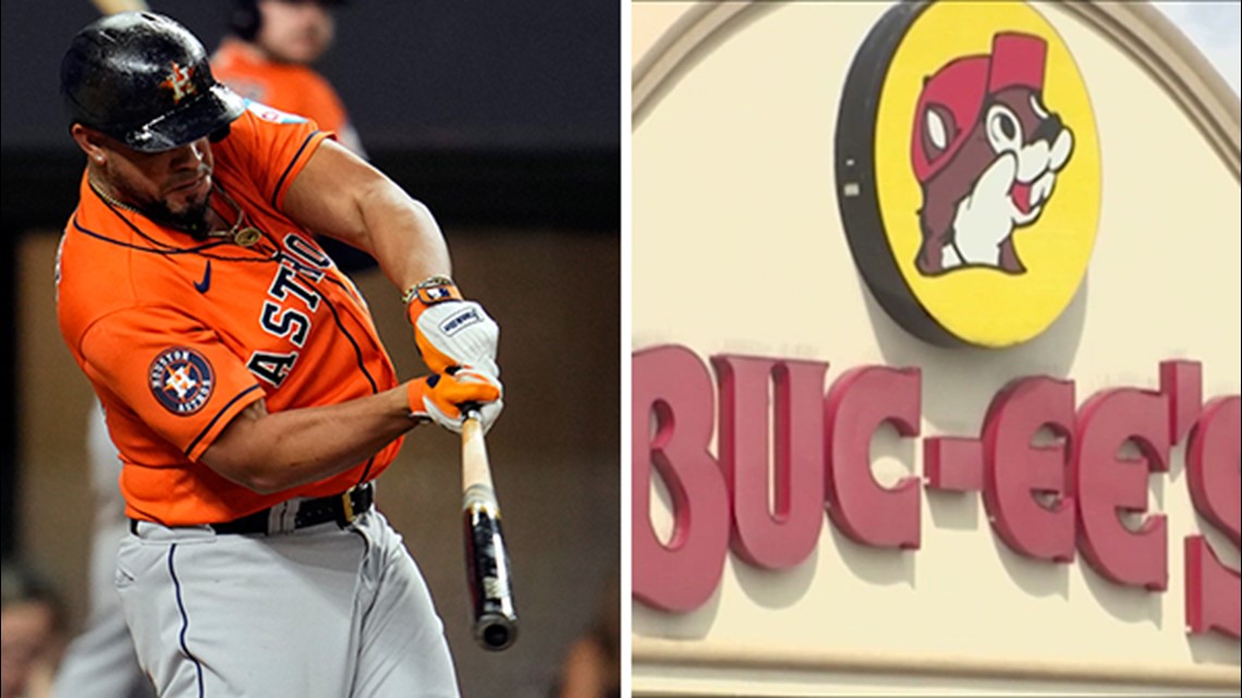 Astros Jose Abreu on Bucee's BBQ sandwich good, was crowded