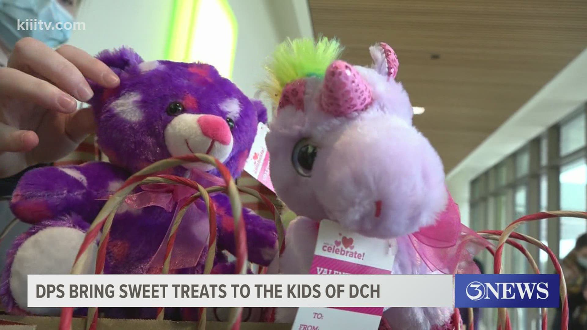 Cupid stopped by a little early to give patients at Driscoll Children's Hospital a bit of extra love ahead of Valentine's Day.