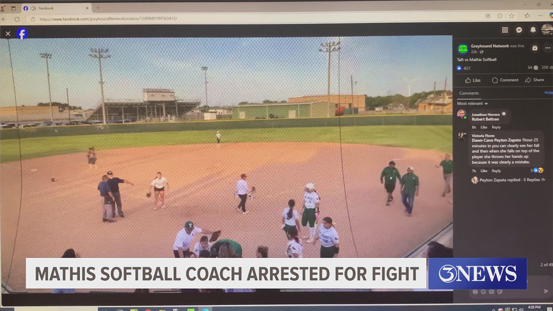 Briana Cruz turned herself in and made bail last week. She is still teaching in Mathis ISD. An arrest affidavit for her mother also was sworn out.
