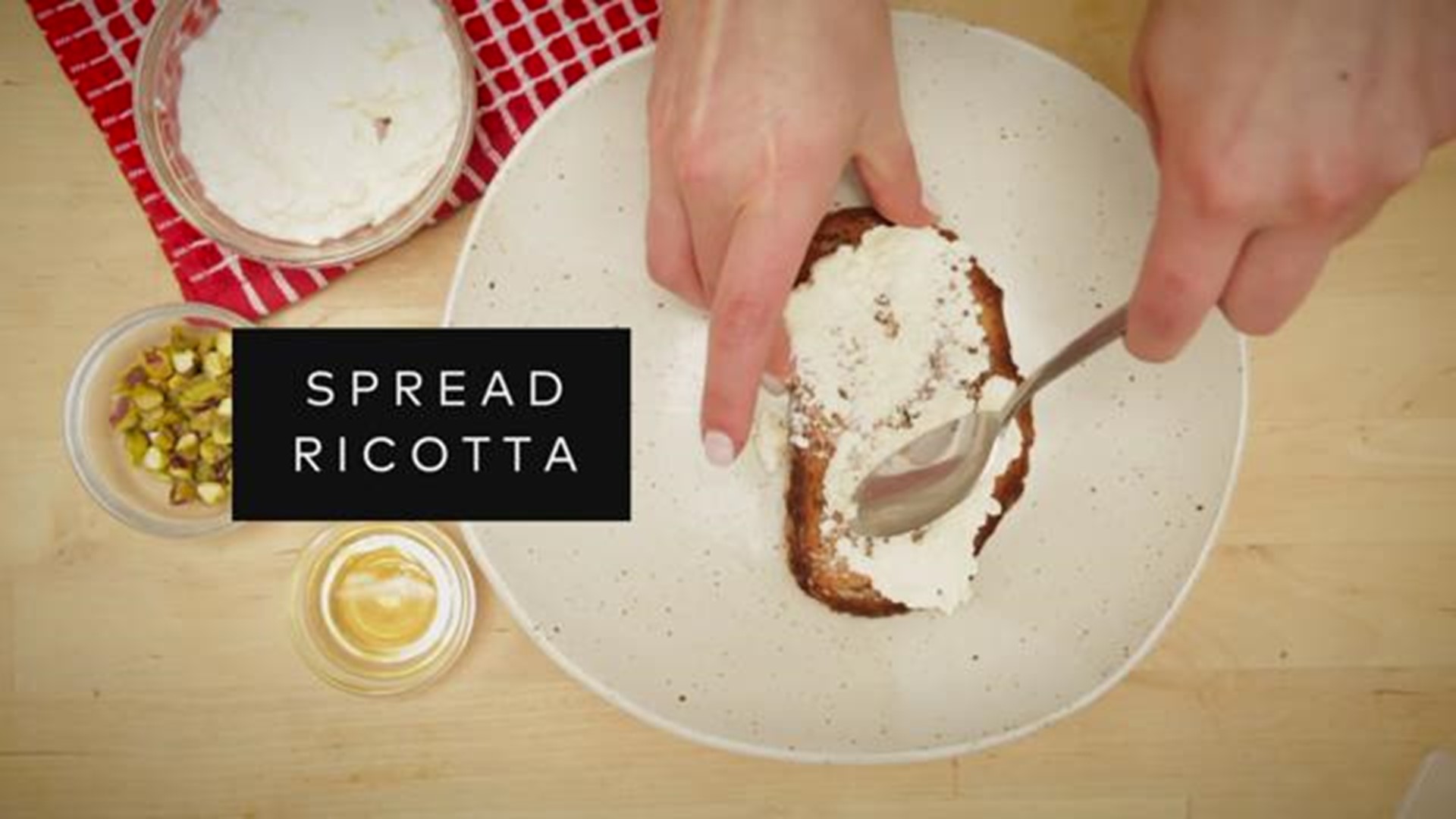 Try this 30-second snack hack on toast. Honey + Cheese + Nuts = ?Slice of Heaven?!