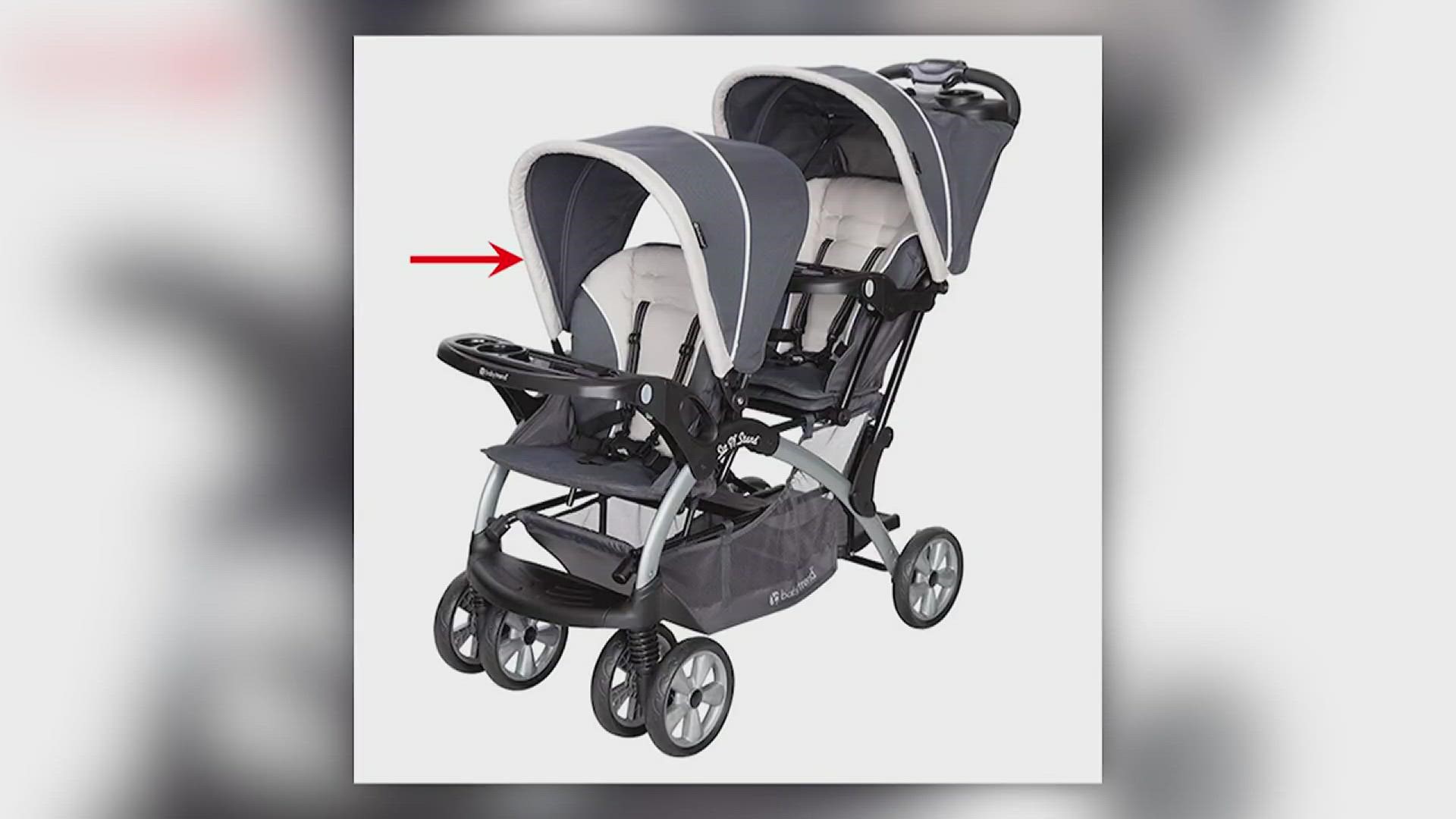 Officials said a child's head or neck can become trapped in some Baby Trend Sit N' Stand strollers.