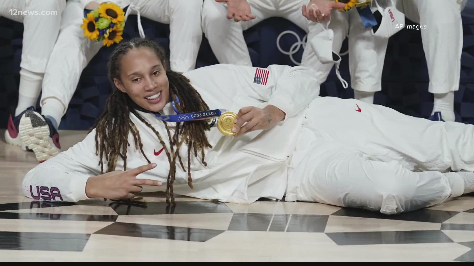 Brittney Griner remains locked in a Russian jail, accused of smuggling cannabis vape cartridges. Her team plans to take part in a charity drive launched by Griner.