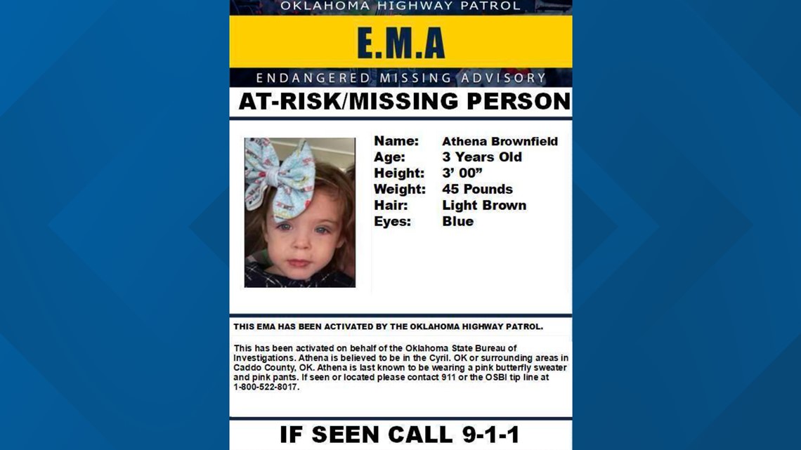 Athena Brownfield missing: Couple charged in disapperance - Vimarsana News