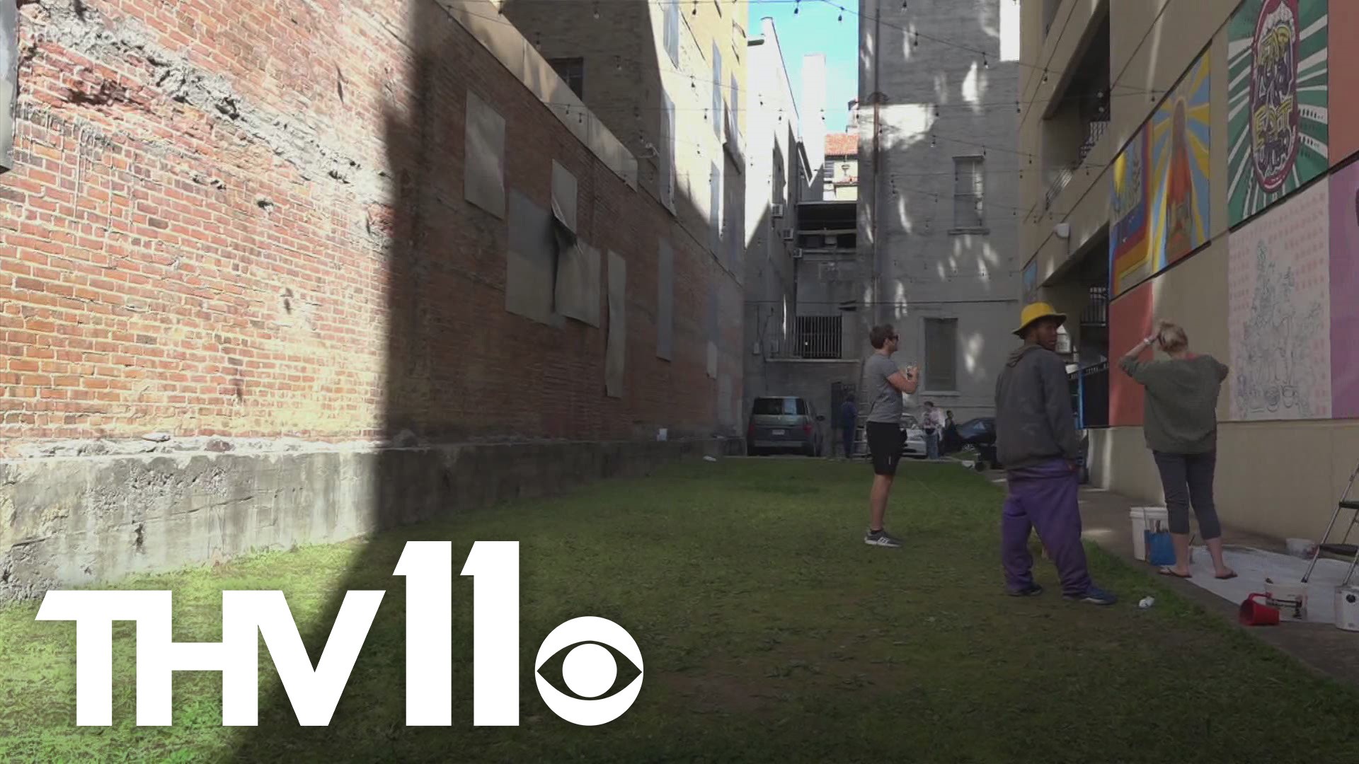 What used to be an empty alley, will soon be a "pocket park" on Main Street in downtown Little Rock.