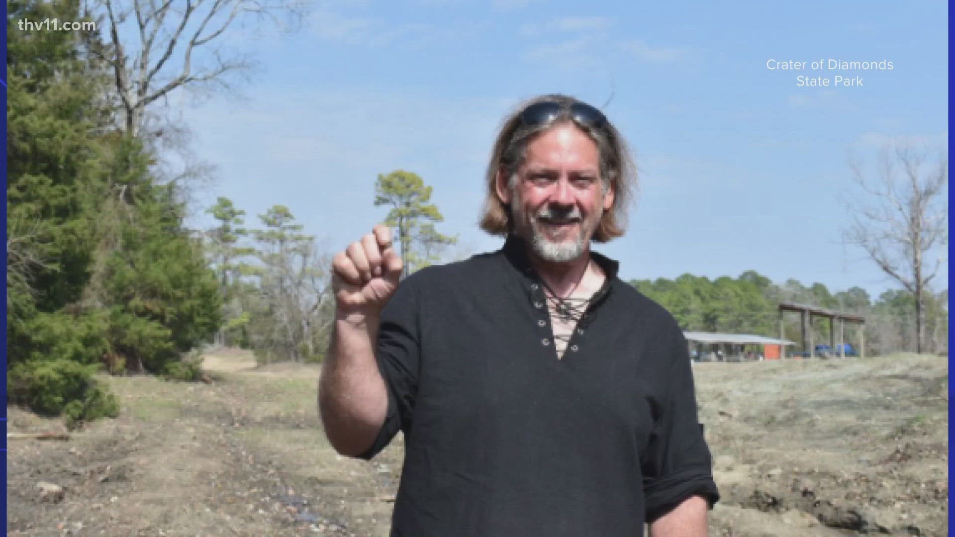 David Anderson of Murfreesboro was amazed to discover a 3.29-carat brown diamond at Arkansas’s Crater of Diamonds State Park during his visit.