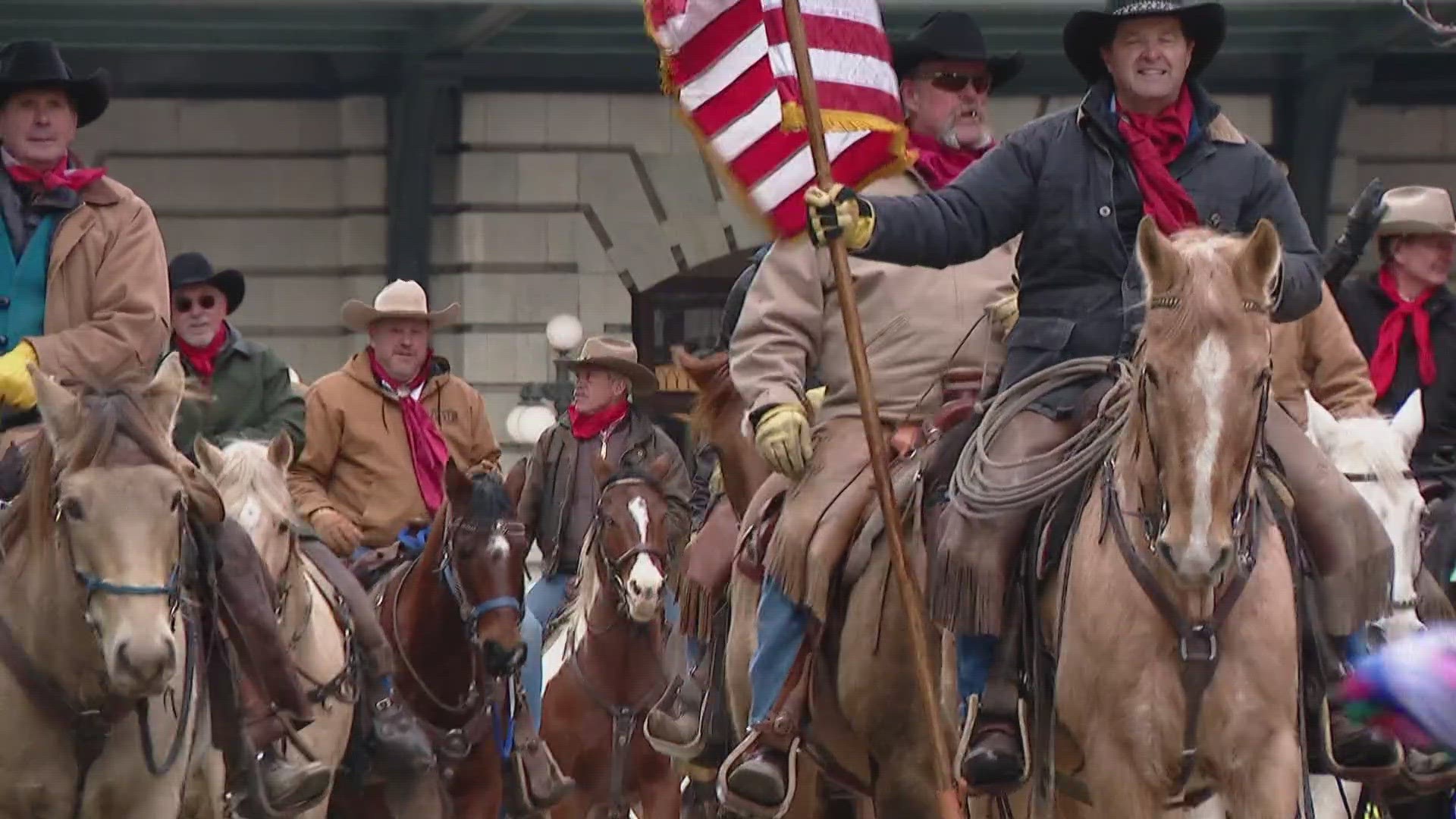 The National Western Stock Show parade brought steers and horses to downtown Denver alongside TikTok trends and a few backward cowboy hats.