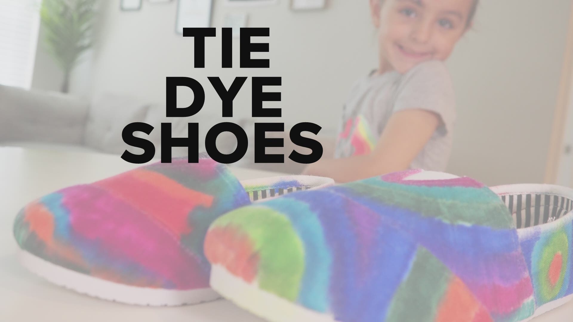 Here's how to make your shoes look like they were tie-dyed in two easy steps!