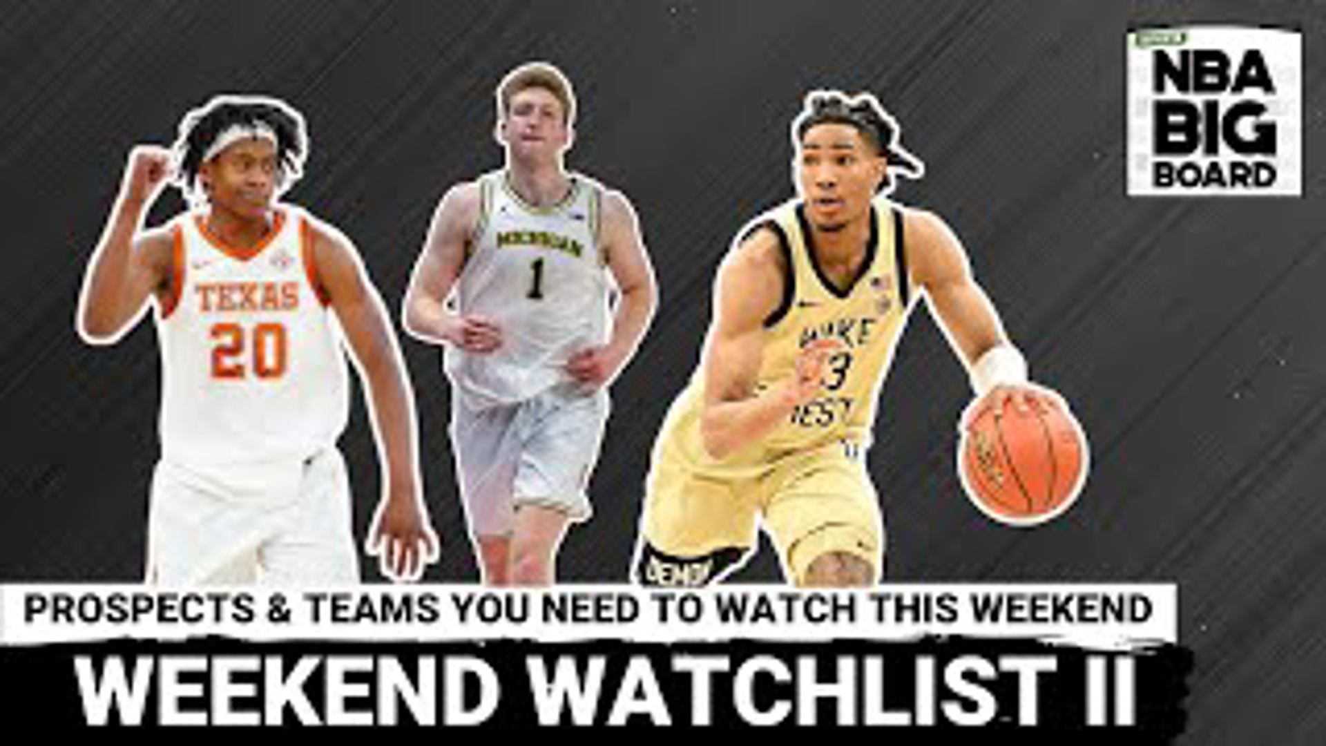 In this episode of the Locked On NBA Big Board Podcast, hosts Rafael and James Barlowe dive into their Weekend Watchlist Part 2!