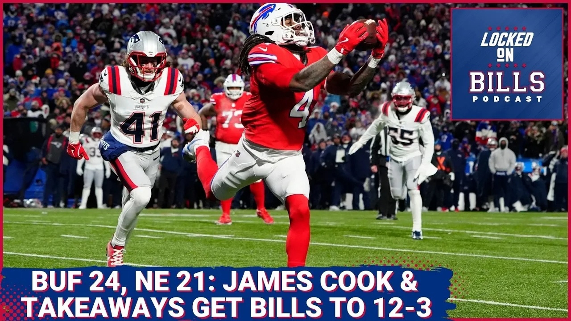 James Cook & takeaways power Bills over Patriots in quiet day from Josh ...