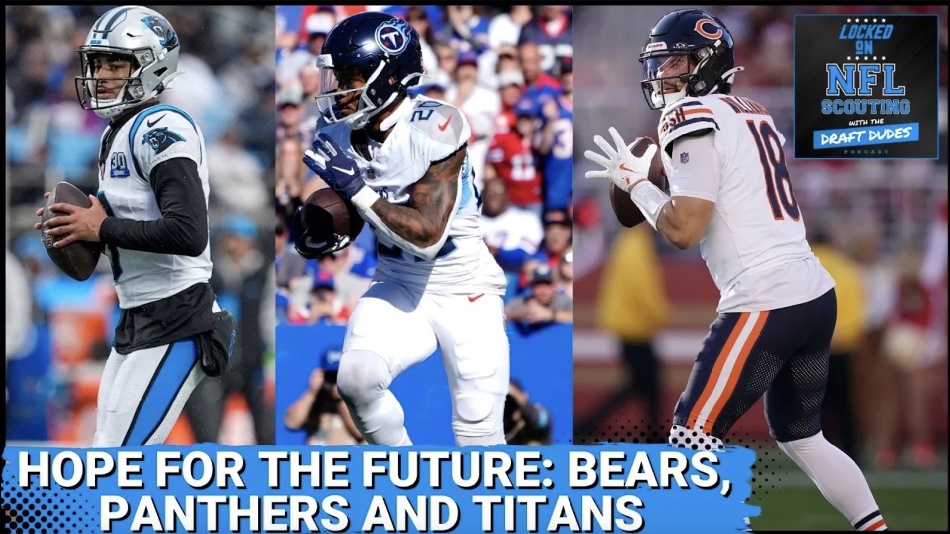 The Tennessee Titans, Carolina Panthers, and Chicago Bears may have missed the playoffs, but there's plenty to look forward to.