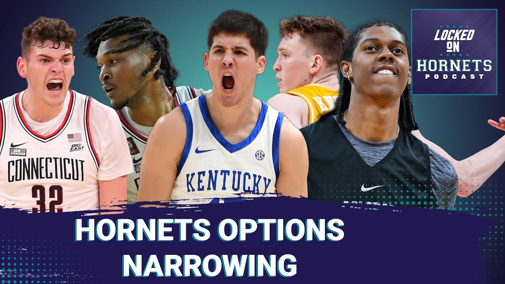 Hornets draft options down to 3 players + with the 6th pick in the Locked On Mock Draft we select..