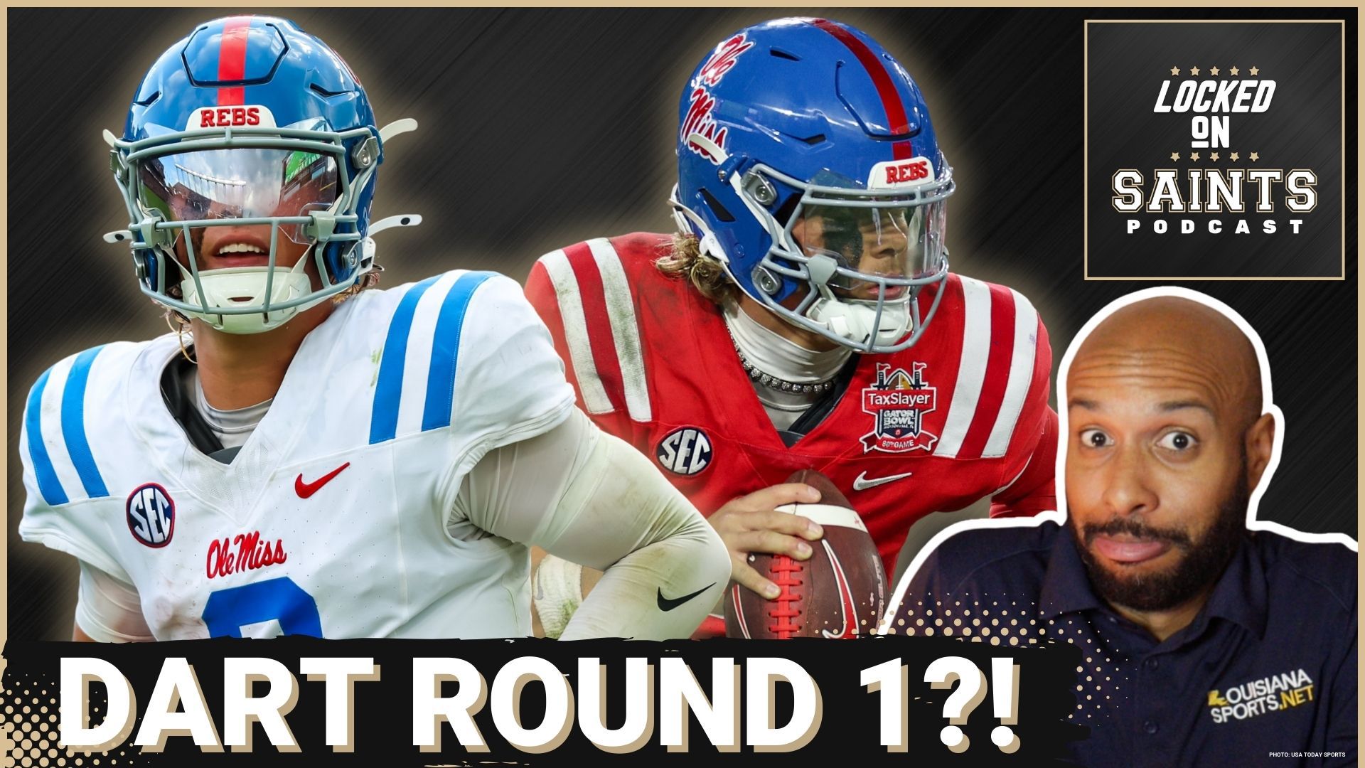 If the New Orleans Saints and Kellen Moore pass on Shedeur Sanders and Cam Ward trades, they could target Jaxson Dart at the end of the first round.