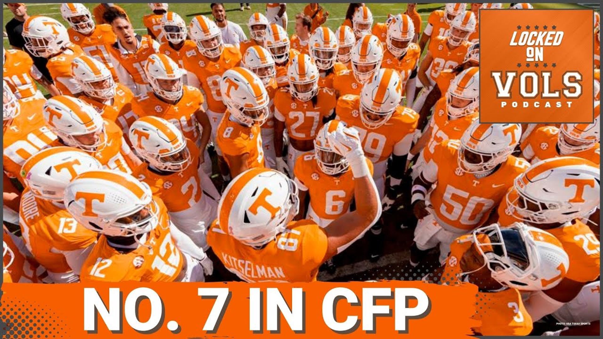 Tennessee Football Debuts at No. 7 in First College Football Playoff Rankings of Season