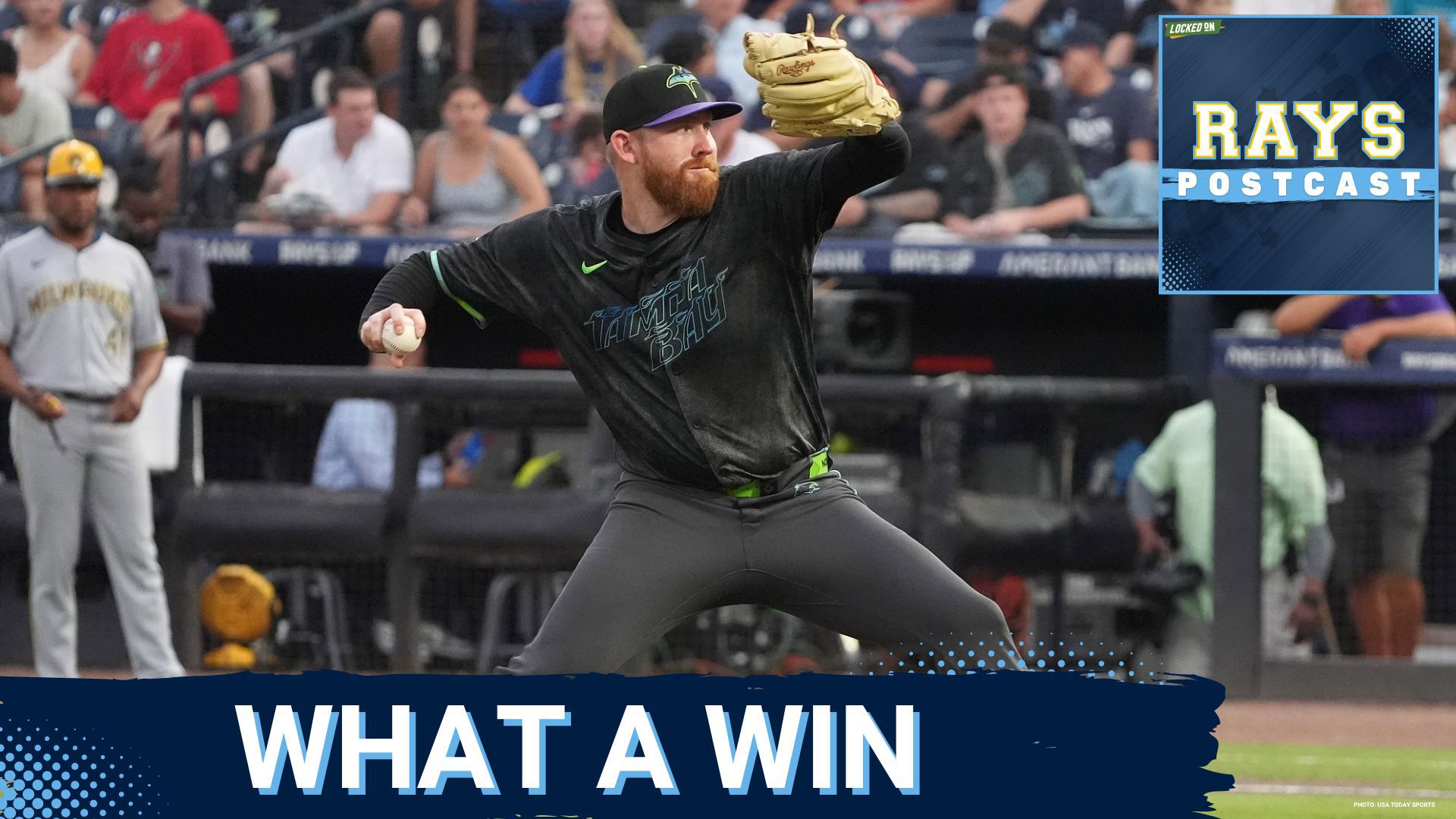 The Tampa Bay Rays pick up a much needed win vs the Milwaukee Brewers 4-3.