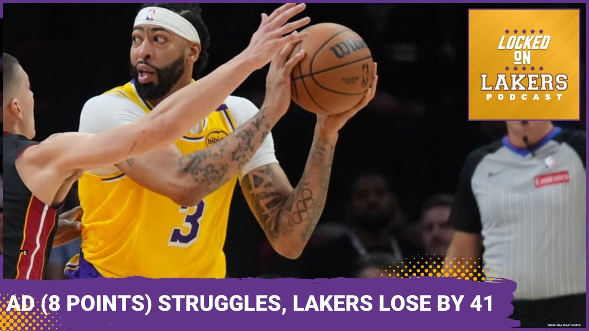 Outscored by 29 Monday in Minnesota, the purple and gold followed that up on Wednesday with a 41-point loss in Miami.