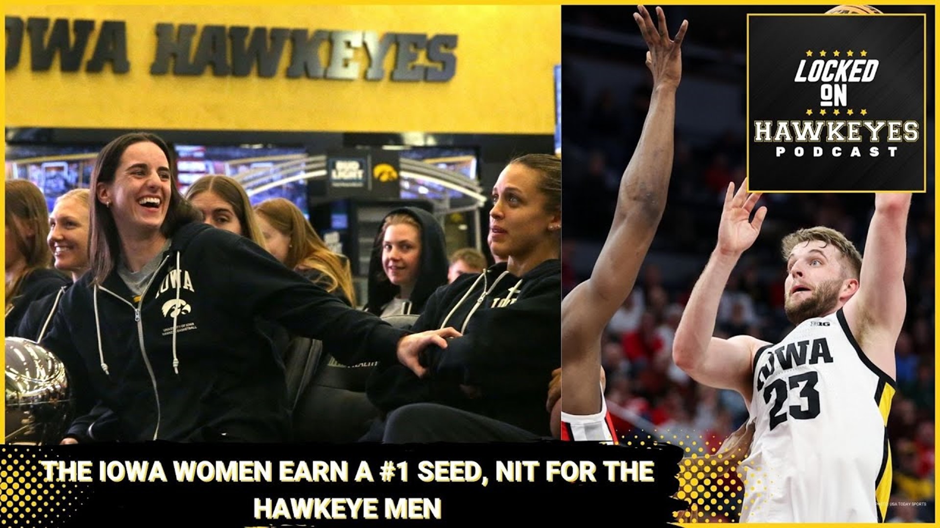 Iowa women earn #1 Seed, Hawkeye men to NIT