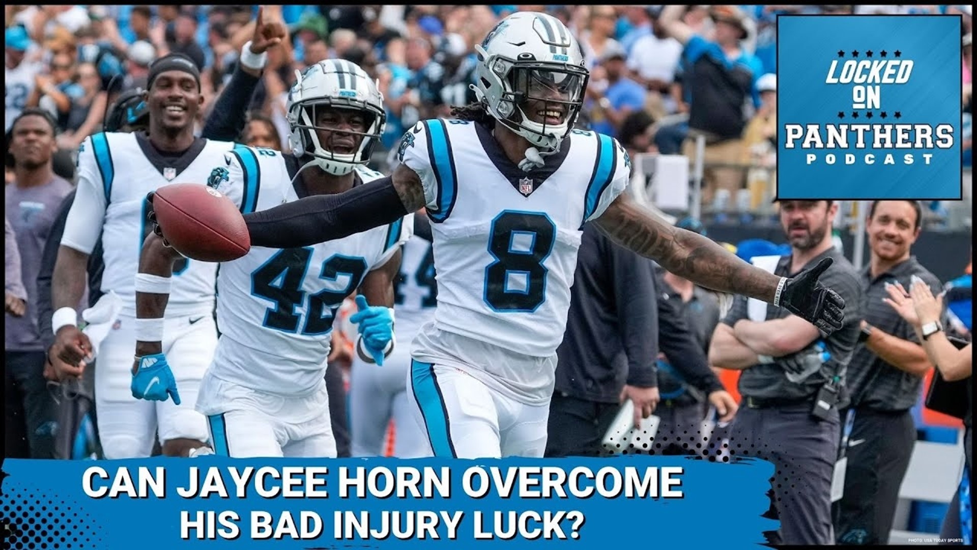 The Carolina Panthers announced on Thursday morning that third-year cornerback Jaycee Horn would miss the rest of OTAs and minicamp with an ankle injury
