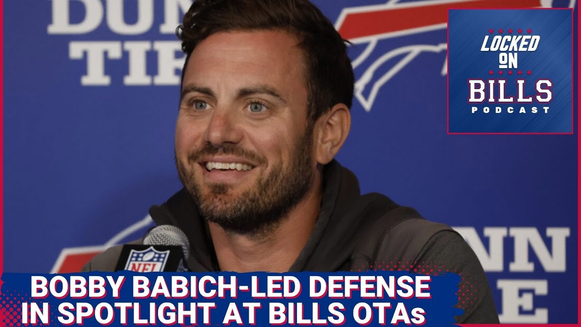 Buffalo Bills Week 3 OTAs. Bobby Babich taking over as defensive coordinator takes center stage