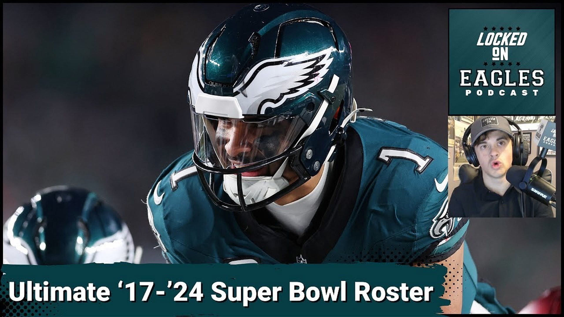What would a team made up of players from the 2017, 2022, and 2024 Philadelphia Eagles rosters look like?