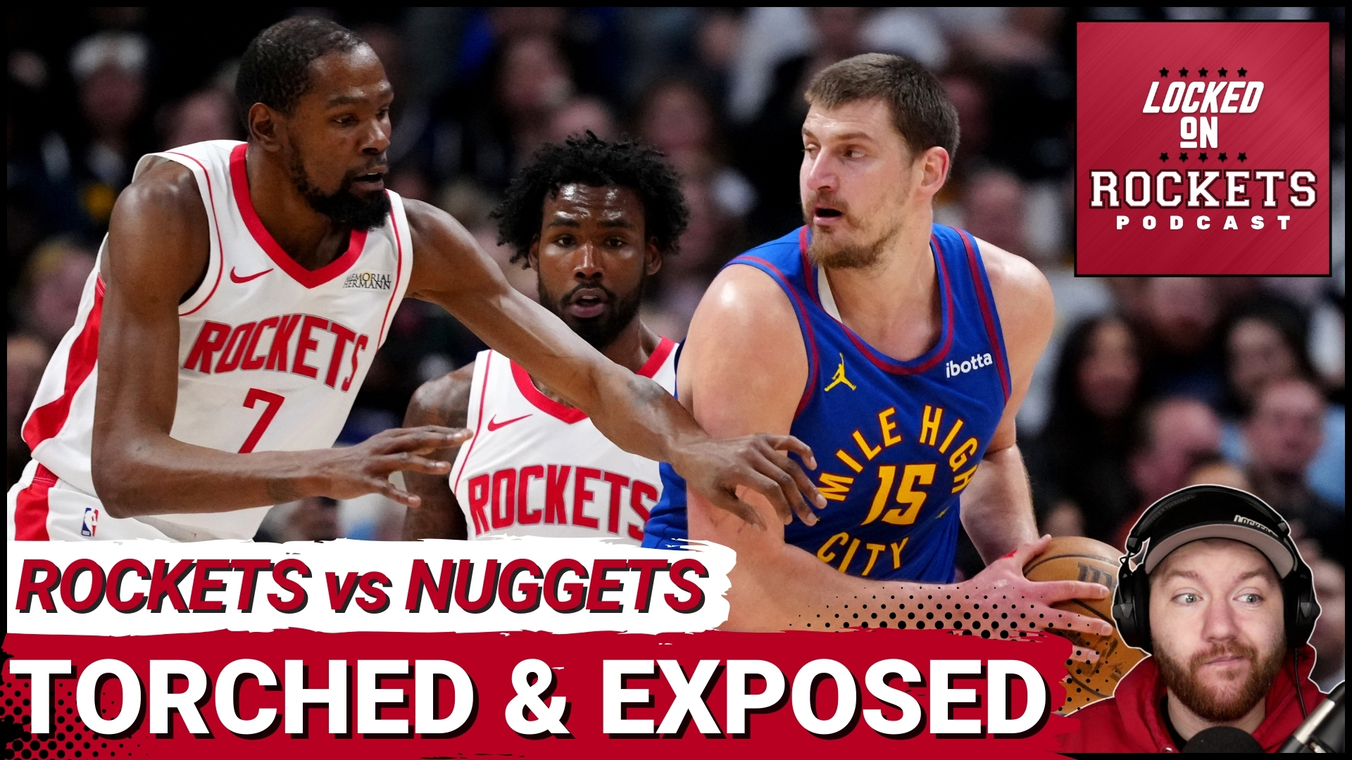 Rockets TORCHED By Nuggets As Kevin Durant Gets SHUT DOWN & Houston's ...