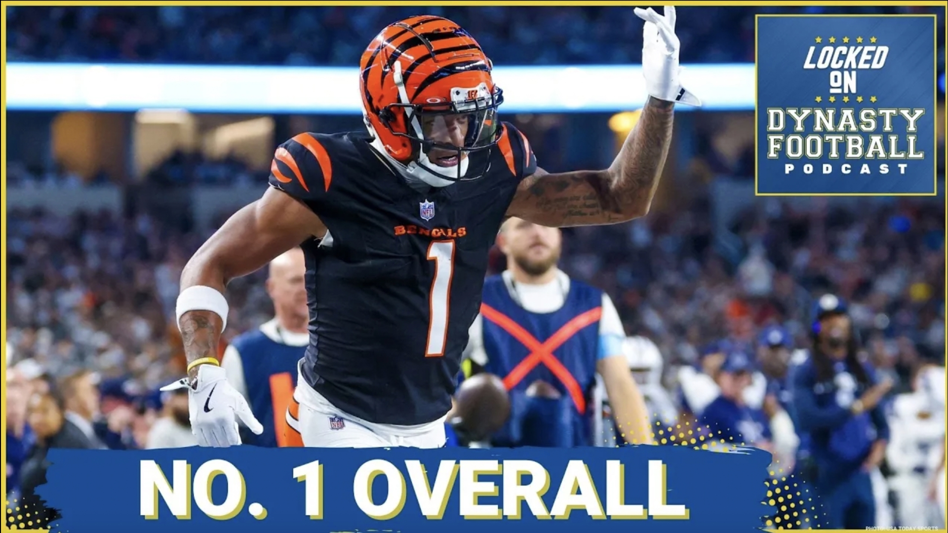 Bengals WR Ja'Marr Chase will likely lead the NFL in receptions, yards, and touchdowns during the 2024 season.