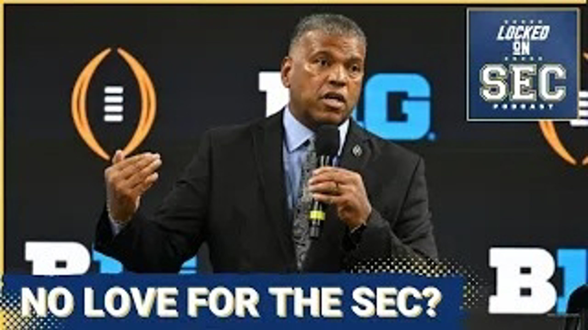 We've got the latest batch of College Football Playoff Rankings, and the committee isn't showing much love to the SEC.