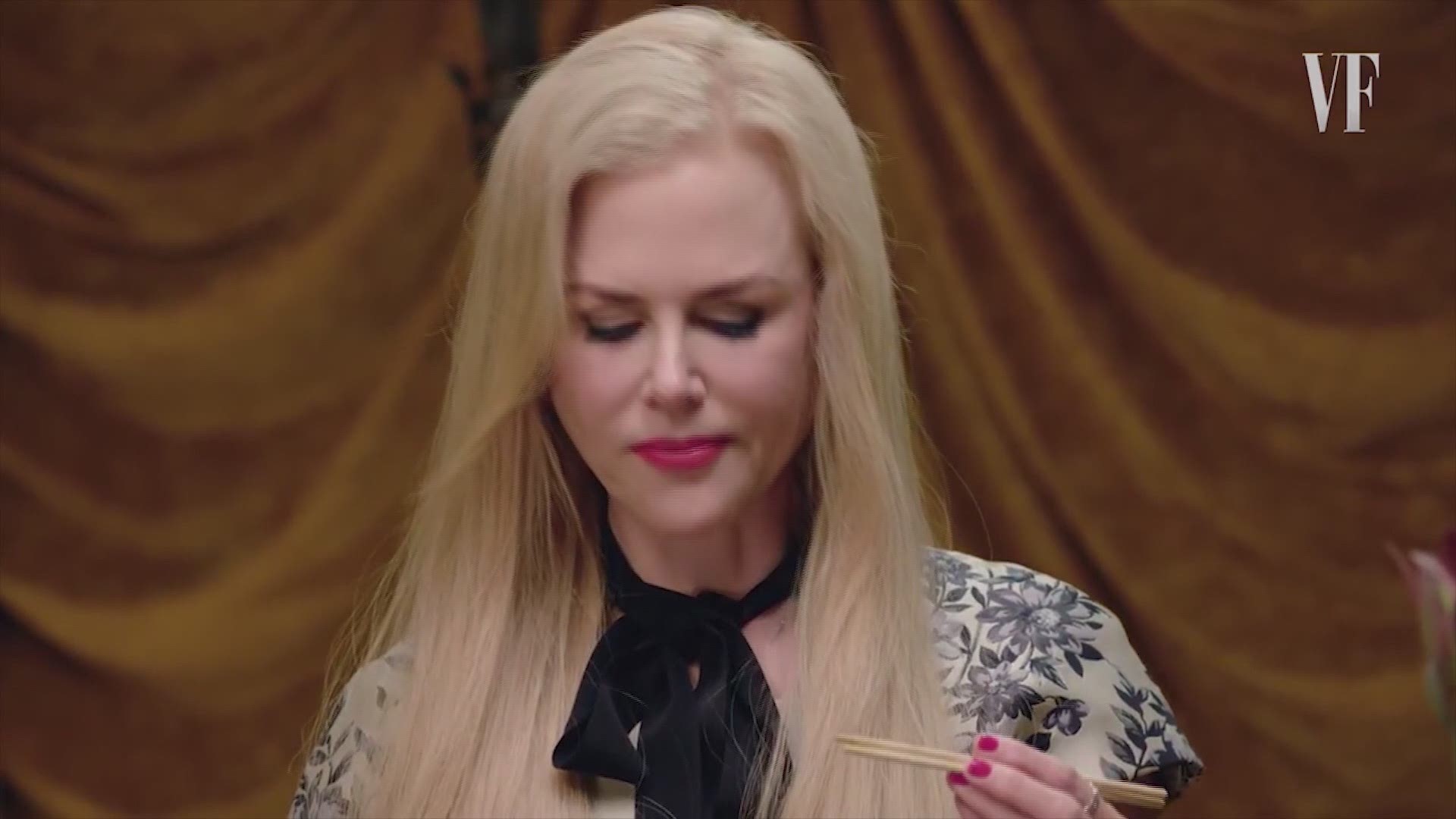 During Vanity Fair's "Secret Talent Theatre," Nicole Kidman showed off her secret talent for eating bugs! 