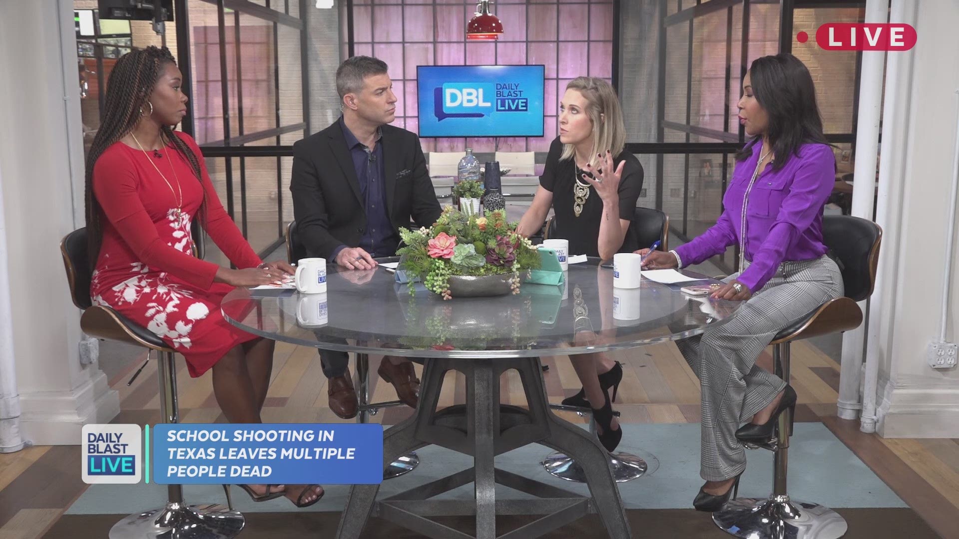 Following the deadly school shooting in Santa Fe, Texas, Daily Blast LIVE's co-hosts discuss the impact of the tragedy and Sam Schacher, a new mom, gives her emotional take on it all. 
